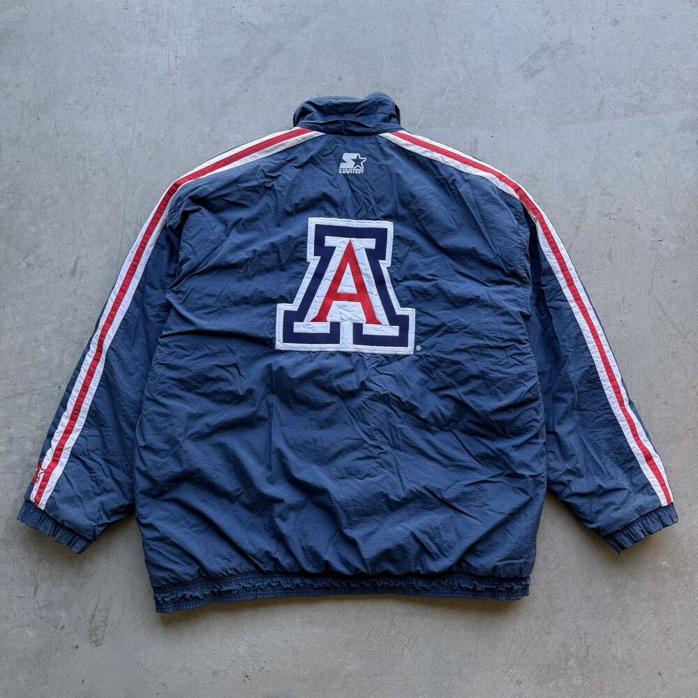 Vintage 90s Starter Mens 2XL Jacket University Of Arizona Wildcats NCAA Puffer